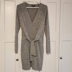 Express Heather Gray Sweater Dress